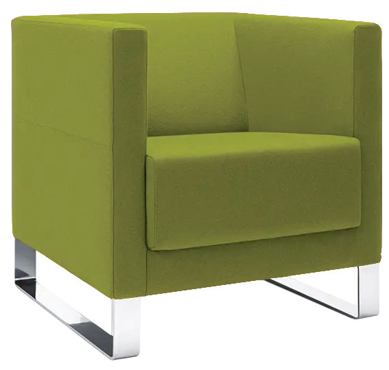 VELA - 1V, křeslo, látka VX EV 20 - látka zelená